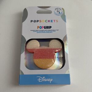 Disney Mickey Mouse Multicolor Sparkle Popsockets Popgrip - NEW